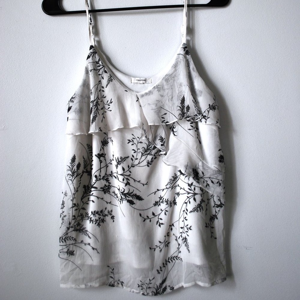 Women's Boutique Floral Tank Top M
